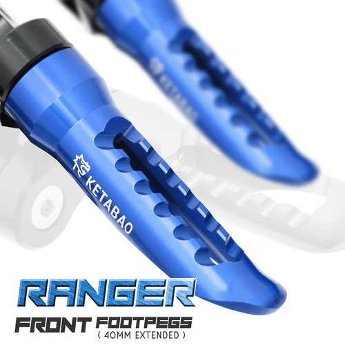 Blue ranger front foot pegs - blue,
