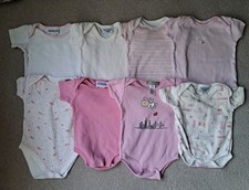 8 x Baby Girl Short Sleeves