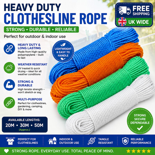 20m heavy duty braided nylon - heavy,