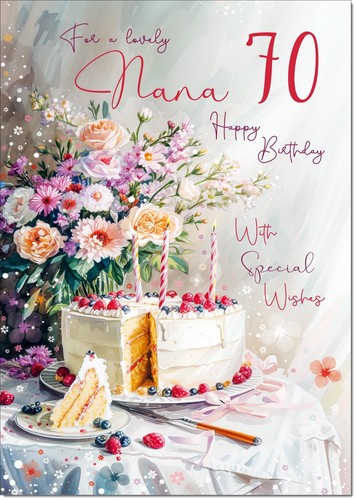 Doodlecards nana 70th birthday - doodlecards,