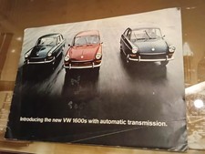 VW Type 3 1600 sales brochure