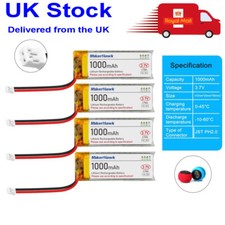 4 PCS DC 3.7V 1100mAh 102050