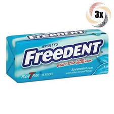 3x Packs Wrigley's Freedent