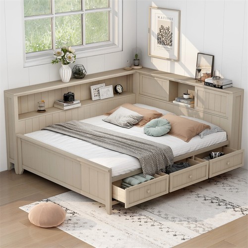 Full size wood daybed with - size,