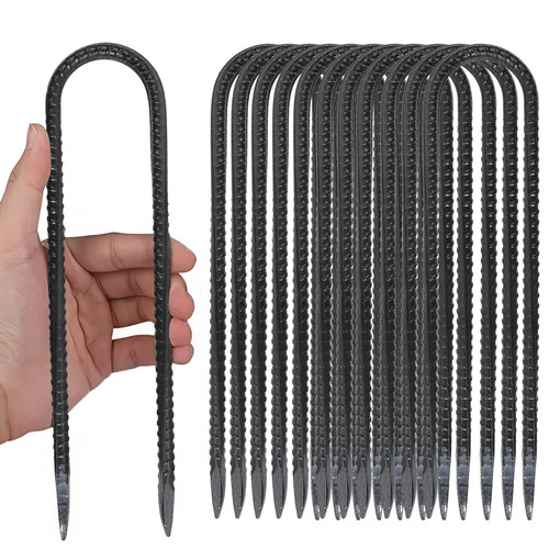 Shaped rebar stakes - rebar, 25cm