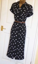 Black white polka dot vintage