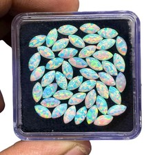 10 Pcs Australian Opal 6x3mm Marquise AAA Quality Lab Created Gemstones Lot