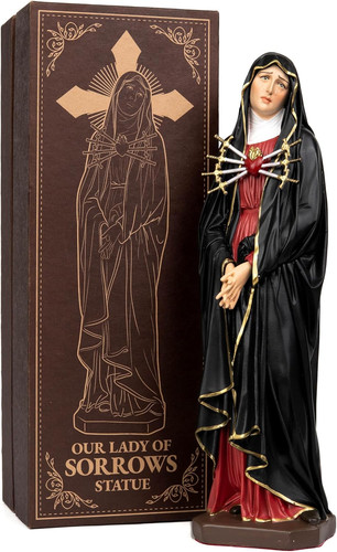 Hand painted our lady seven - lady,