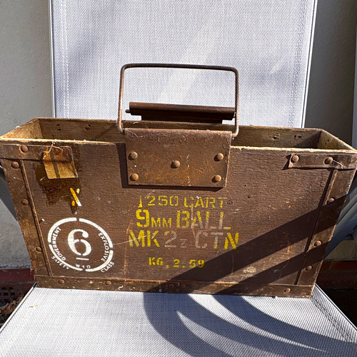 Vintage wooden military