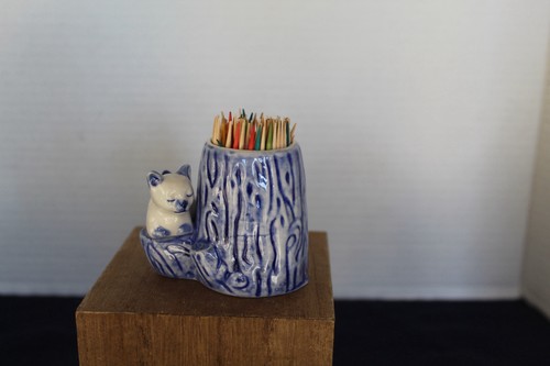 Vintage delft toothpick - toothpick, holder