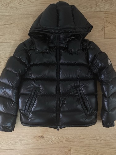 Moncler maya black hooded - black,
