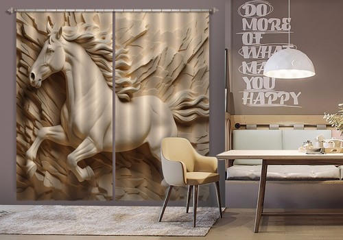 Carving horse r3378 window - 3d,