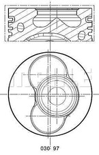 MAHLE 030 97 00 Piston for VW