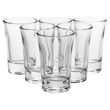 Set 6 12 Fluted Shot Glasses