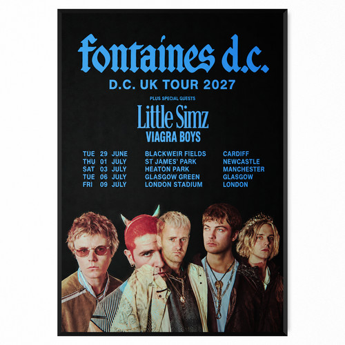 Fontaines tour poster 2027 - d.c,