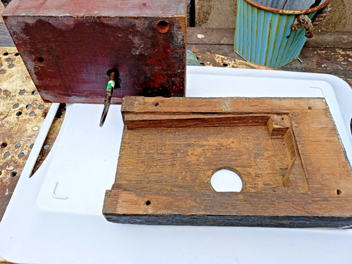 Antique rim door lock with - antique,