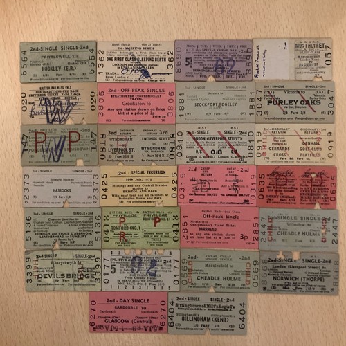 Railway tickets - x.,