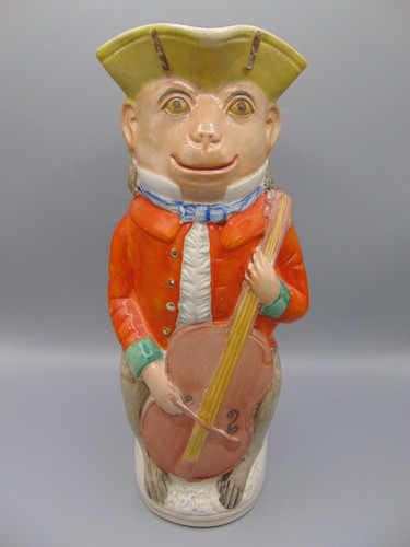 Antique staffordshire monkey - staffordshire,