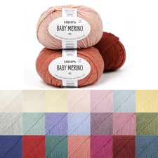 DROPS Baby Merino Soft Knitting Wool 4 Ply Yarn 100% Premium Wool 50g