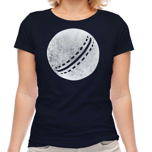 Cricket ball distressed print - ball,