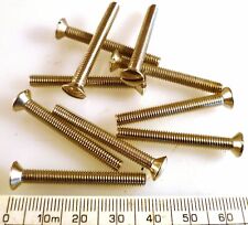 Electrical Outlet Screws Nickel Plated Brass M3.5 x 30mm 10 Pieces MBE007M1
