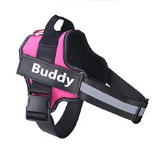 No Pull Dog Harness Adjustable Strong Padded Breathable Pet Pink Durable Harness