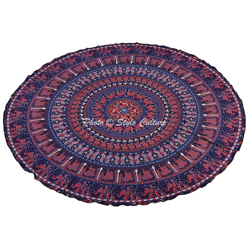 Indian round tablecloth - round,