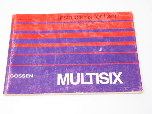 Gossen multisix exposure meter - gossen,