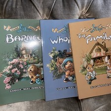 3 Pendelfin Books Village Tales Barney Whopper The Family New Shop Display Box