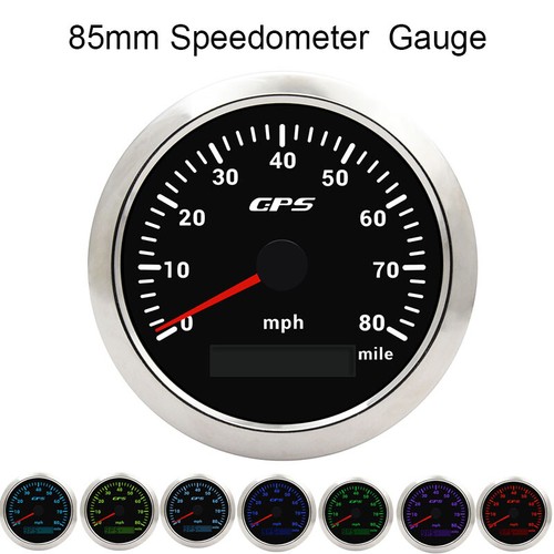 85mm gps speedometer - speedometer, gauge