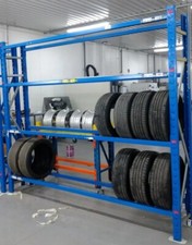 SET A5 MEDIUM DUTY TYRE STORAGE RACK RACKING UK MADE 290cm LONG x 247cm HIGH
