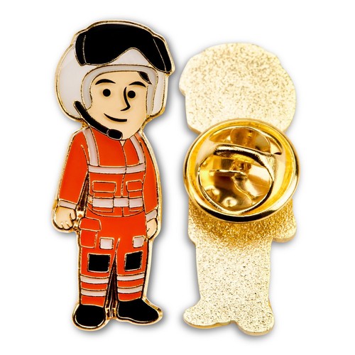 Female air ambulance pin badge - ambulance,