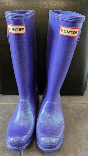 Hunter purple glitter - glitter, wellies