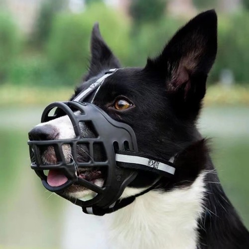 Soft silicone pet dog muzzle - silicone,