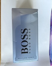 Empty 200ml EAU De Toilette Hugo Boss Bottled Tonic Glass Bottle (EMPTY)WITH BOX