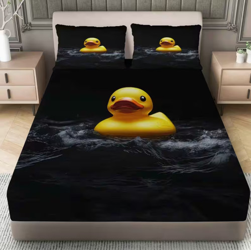 Cartoon rubber duck fitted - 01.cartoon,