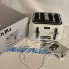 Breville VTT911 Curve 4 Slice Toaster White (New)