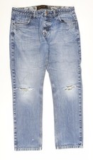 Sonneti Men's Blue Straight Distressed Jeans Size 36