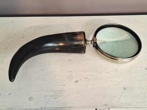 Vintage magnifying glass with - glass,