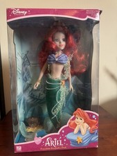 Disney Ariel Porcelain Doll Keepsake With Keepsake - 2003 - Brass Key