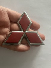 Mitsubishi Badge Red Emblem