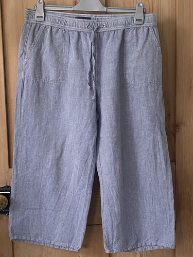 Linen cotton mix wide - wide, leg