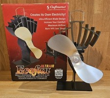 Caframo - Ecofan Model 810 Ultrair Wood-Stove-Fan Boxed Nickel - Free UK P&P 