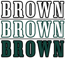 AJ Brown Iron on Nameplate for