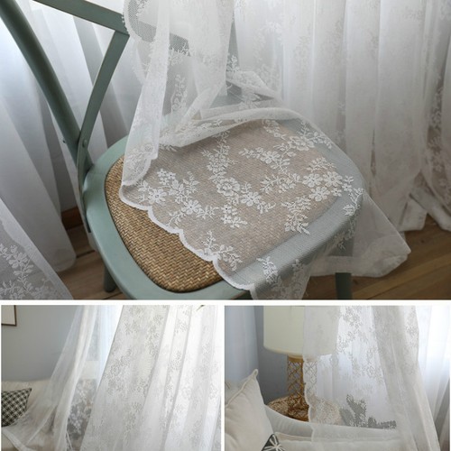 French mesh net curtain - mesh, lace