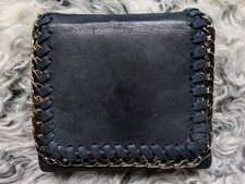 STELLA McCARTNEY Tri-Fold WALLET Coin Purse BLUE Women's BLUE ⭐Ten Compartments⭐