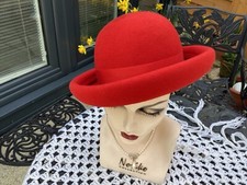 ladies hats wedding races used  Gorgeous Red 