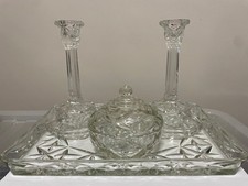 Vintage Pressed Glass Dressing
