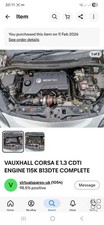 Corsa E 1.3cdti Engine B13DTE