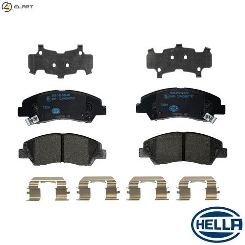 Brake pad set disc - set, 8db